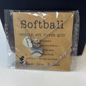 Softball Necklace